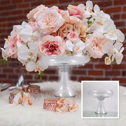 Crystal Glass Vase - Great for Weddings, Parties, and Events