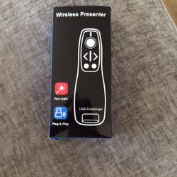 2-in-1 USB Type C Presentation Clicker Wireless Presenter Remote for PowerPoint, Powerpoint Clicker with Volume Control PowerPoint Slide Advancer for 