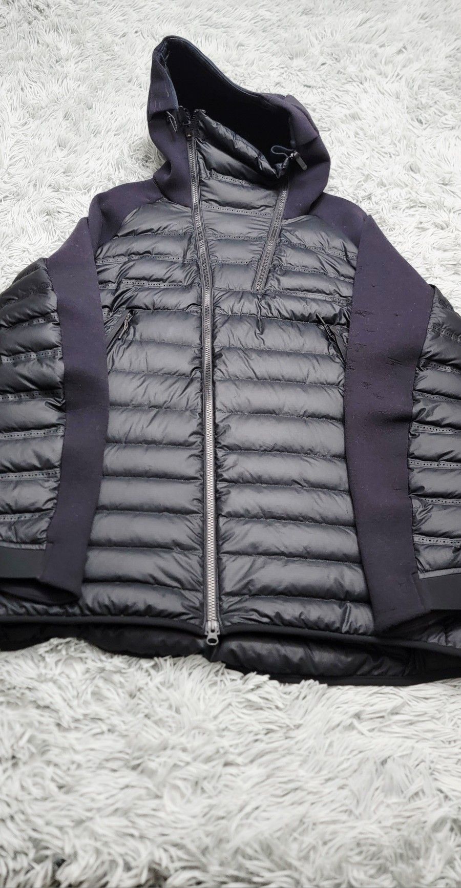 Size XL Nike NSW Tech Fleece AeroLoft Down Jacket Black 806838-010 Puffy 2015.