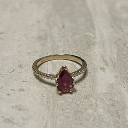 18kt Yellow Gold 1.04 CT Natural Ruby And Diamond Ring