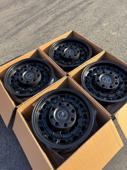 8x170 Ford F250 And F350 17” Black Rhino Arsenal Wheels New 8 Lug Rims Rines 8x170