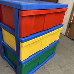 Plastic 3 Drawer