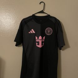 Men's Inter Miami CF Lionel Messi Adidas Black 2025 Soccer Jersey Size Medium