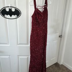 Dark Red/Burgundy Sequin dress