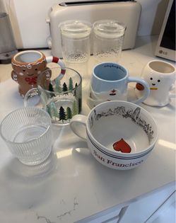 Glasses and Coffee Mugs Bundle $30