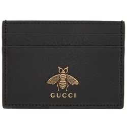 GUCCI Black Bee Card Holder