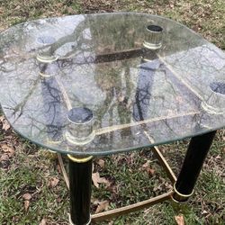 Cool glass topped coffee table 