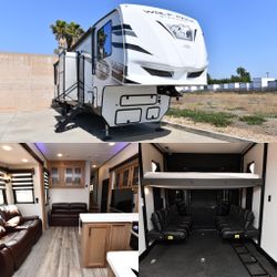 Like New Separate Garage 2023 Wolf Pack 4500PACK14  5th Wheel Toy Hauler 