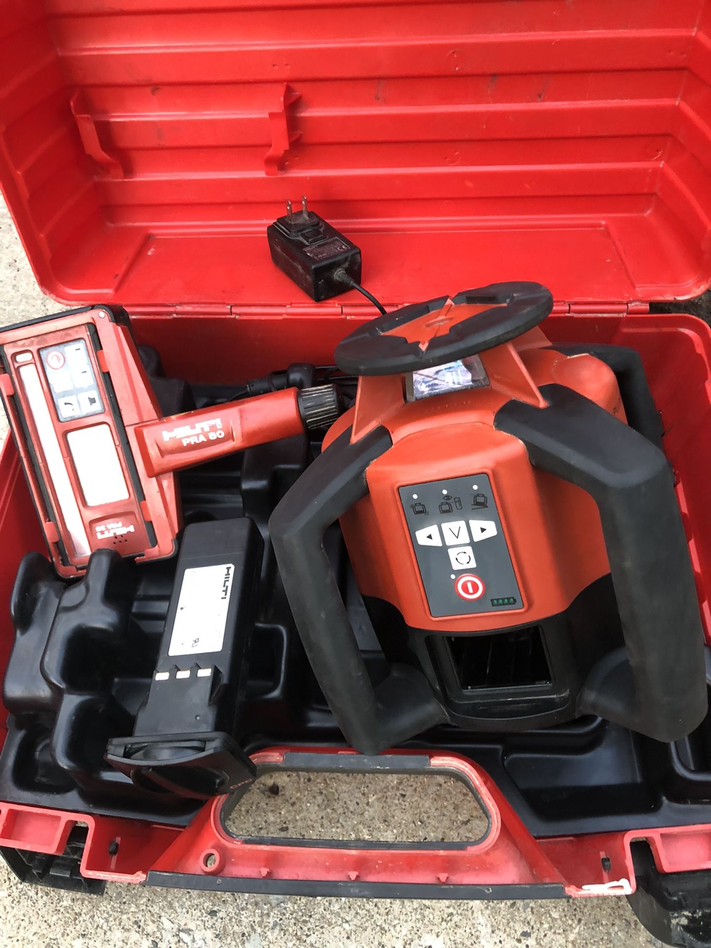 Hilti PR35 Rotating Laser W/caseReciver And Pra80