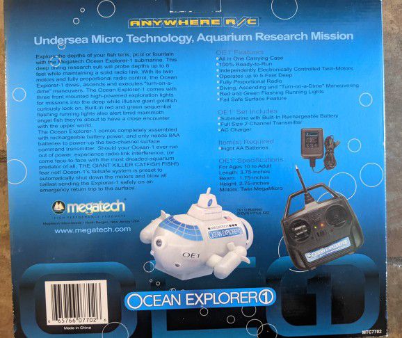 MEGATECH Ocean Explorer RC Mini Submarine