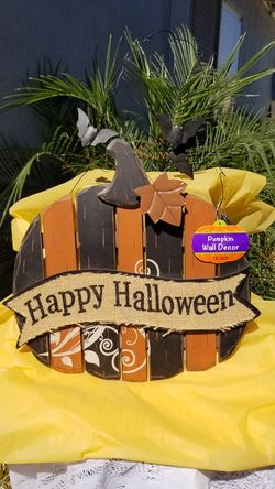 Halloween 16" Wooden Hanging Decor