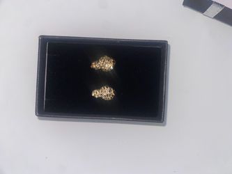 Gold Nugget Earrings
