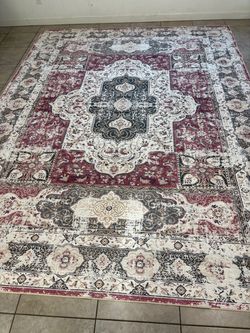 Beautiful Persian style 9x12 washable area rug