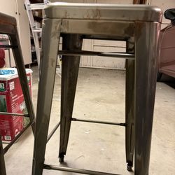 Metal Barstools – Set Of Two