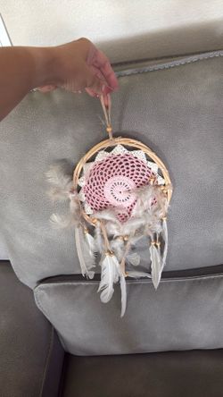 Pink and white Dreamcatcher