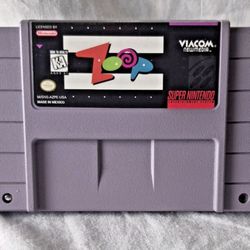 Zoop Super Nintendo (Viacom, 1995) Game Cartridge Only