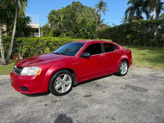 Dodge Avenger Red 4-Door Sedan