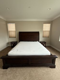 Cal King Bed Frame With or Without Mattress 