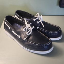 Sebago Grinder leather boat shoes (Size10)