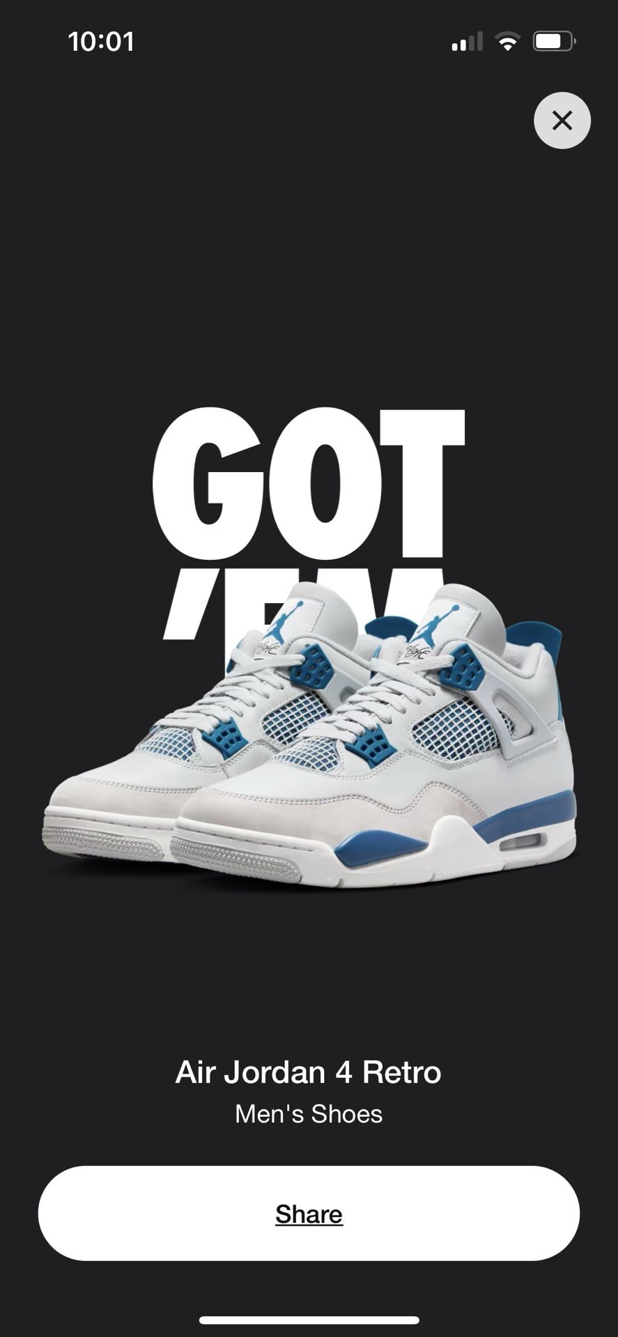 Jordan 4 Military Blue 