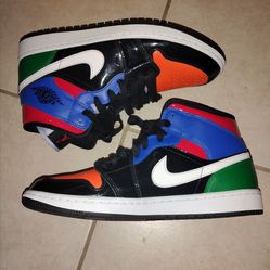 Jordan 1 mid multi color patent