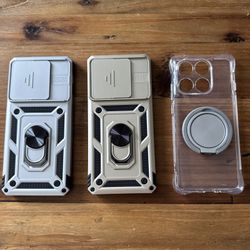 For Motorola Edge (2025) (2024) Case Shockproof Armor Ring Stand Phone Cover 3pc