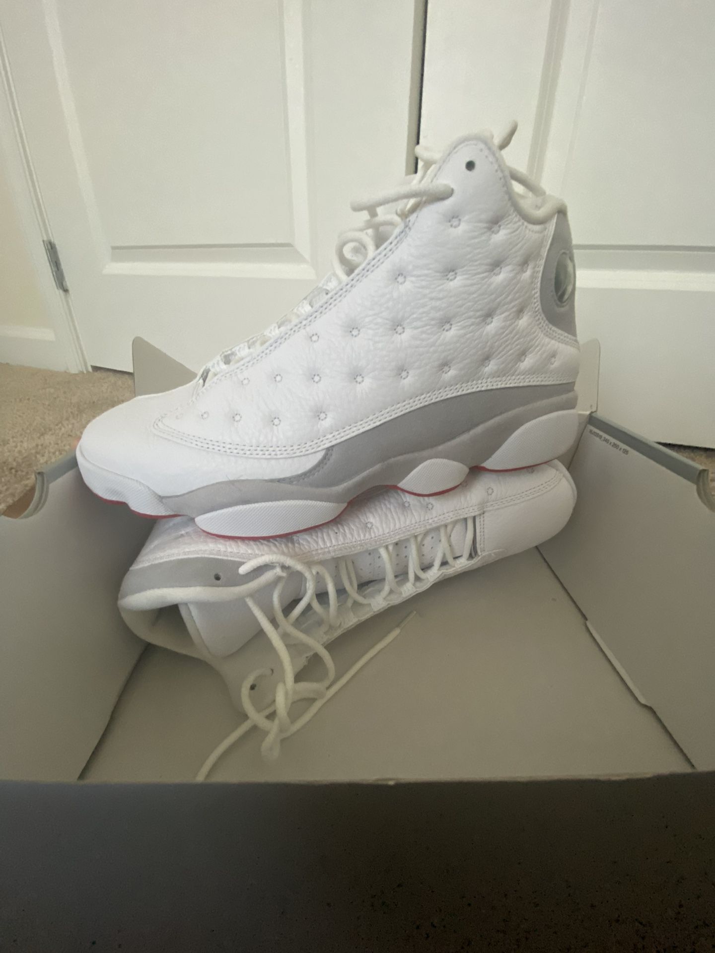 White Wolf Jordan 13s