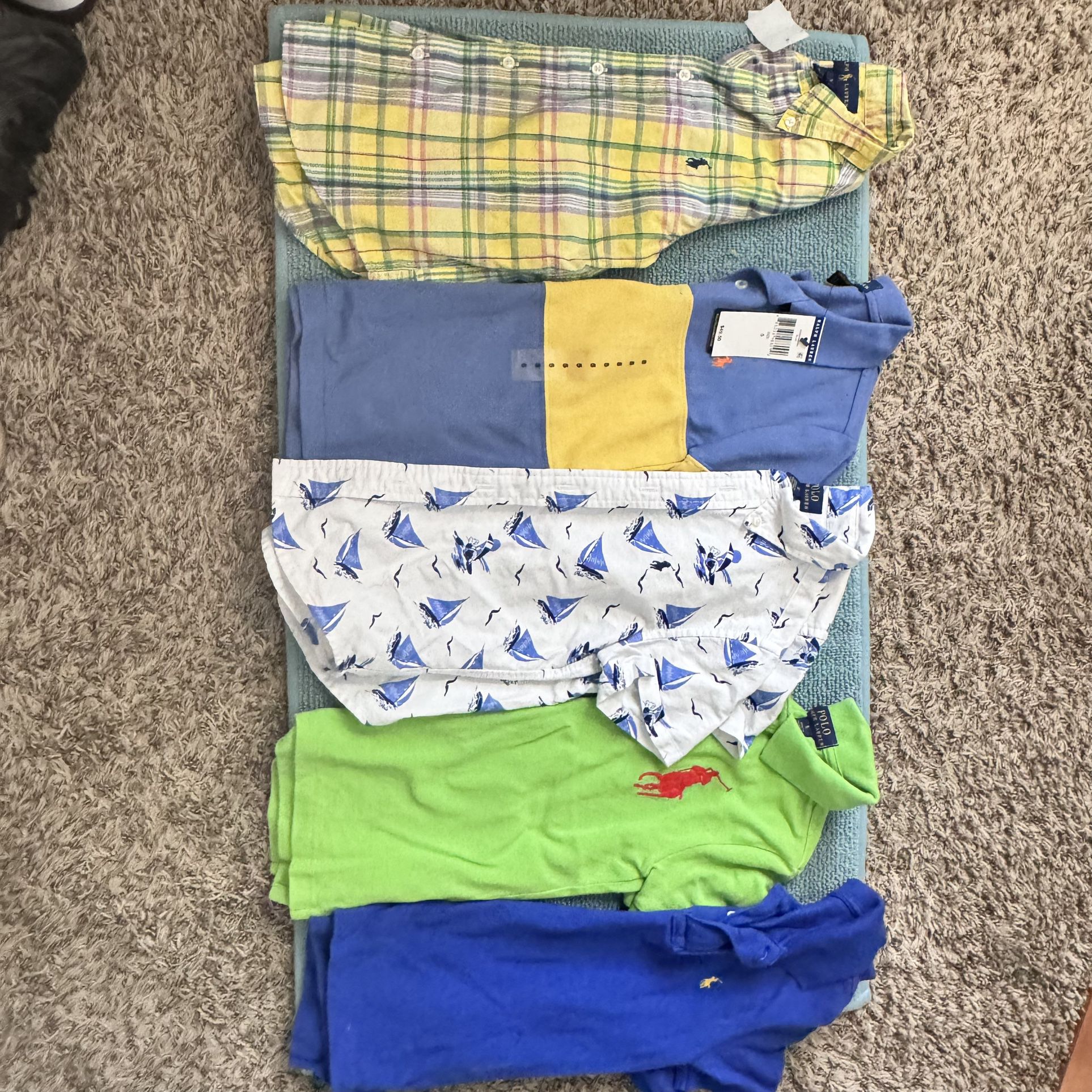 Ralph Lauren Polo Shirts Boys Size 5