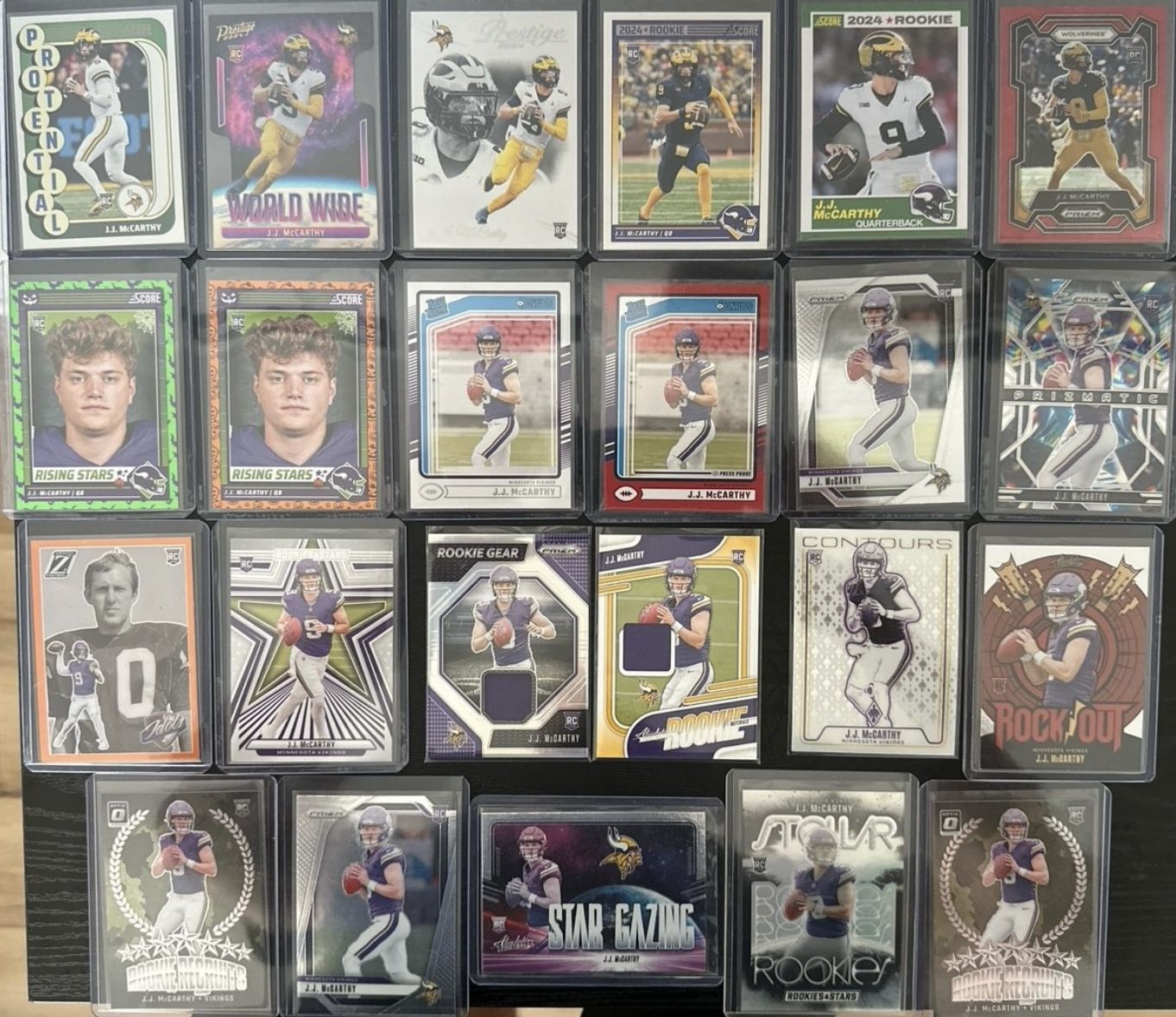 JJ McCarthy Card Lot
