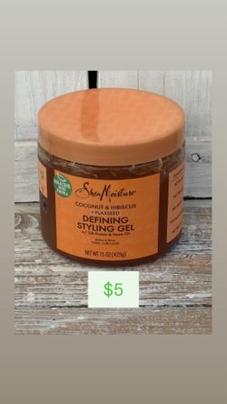 SheaMoisture Coconut & Hibiscus + Flaxseed Defining Styling Hair Gel - 15oz
