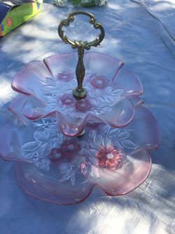 Mikasa Two Tier Dessert Stand Vintage