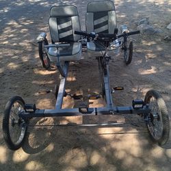  20" Rhodes Car Tandem Bicycle With Predator 212 And Custom Trailer