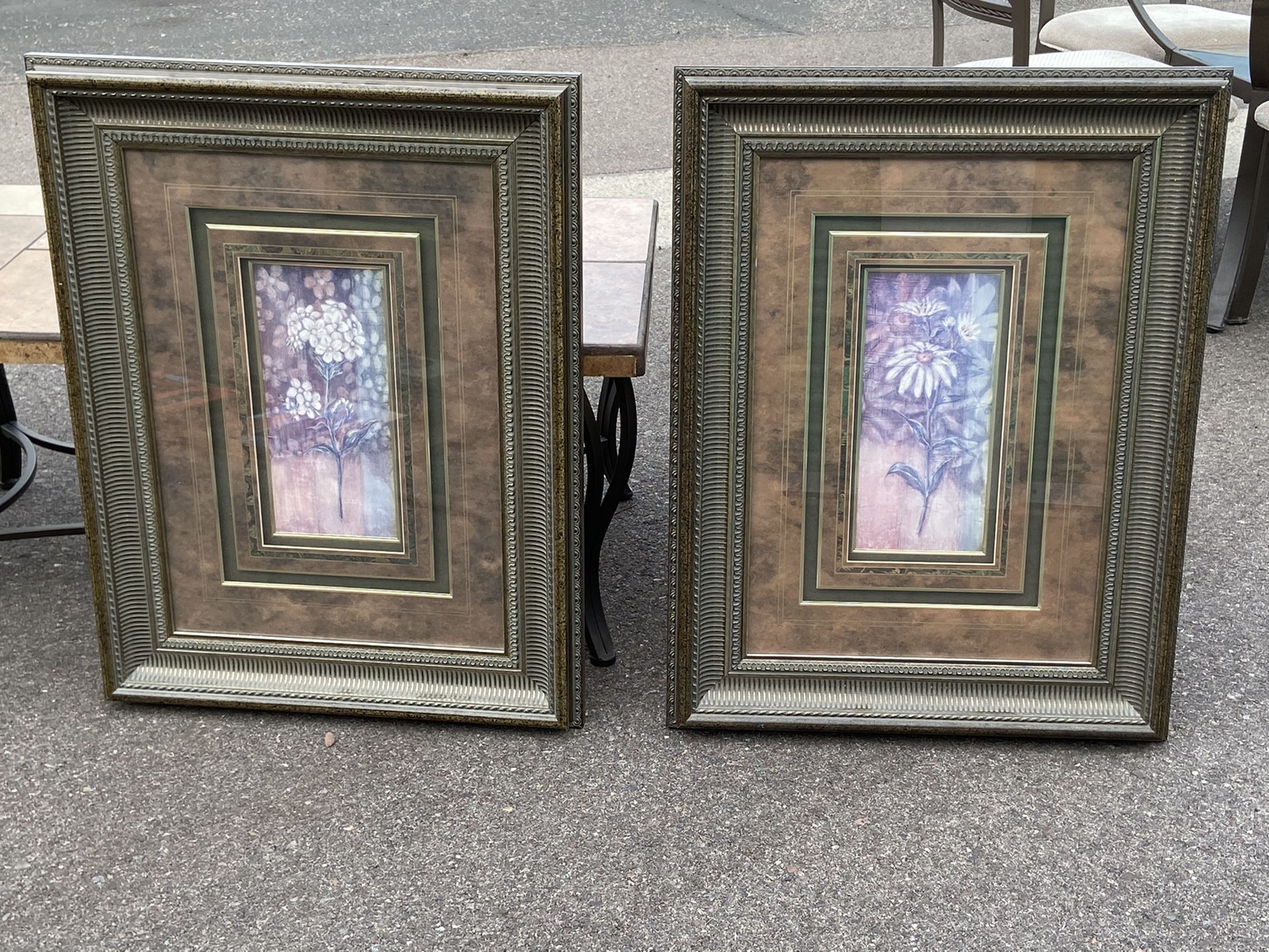 Set of 2 Pictures with Frames