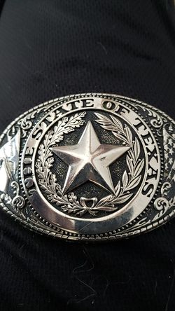 The state of Texas belt buckle