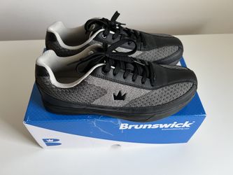 Brunswick Renegade Mesh Grey Mens Bowling Shoes Size 8.5