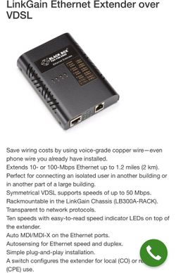 Ethernet extender (black box)