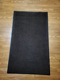 Rubber Floor Mat with Brown Carpet