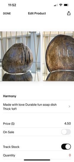 Custom Coconut Soap Dish With Drainage Holes 