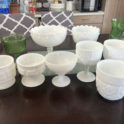 Milk Glass Clean Out