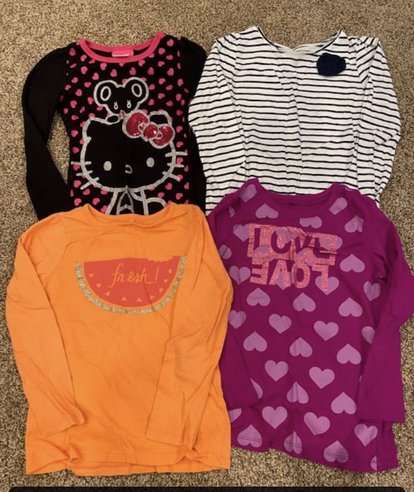 Girls 5/6 shirt lot