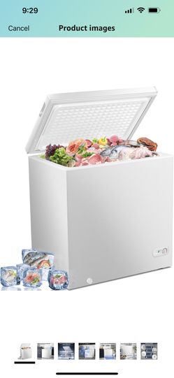 Midea MERC04C4BAWW 7 Cubic Feet Chest Freezer, Cu.ft-Convertible, White