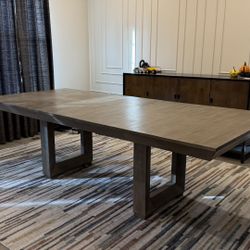 Ashely Langford Extendable Dining Table with Picture Frame Legs