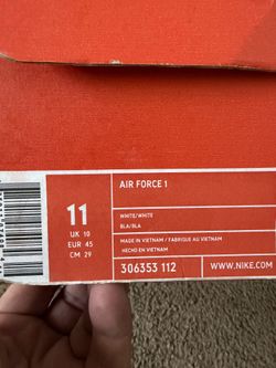 2002 nike air force 1 size 11