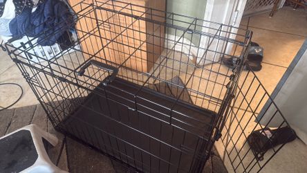 Top Paw single door folding wire dog crate ( Medium)