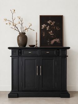 Elegant Black Buffet / Sideboard / Kitchen Island