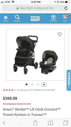 Graco Modes LX Click Connect Travel System in Tuscan for Sale in