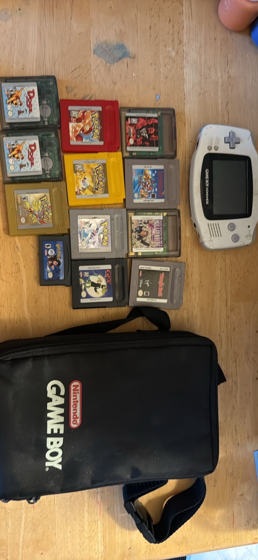 Pokémon Gameboy Games, Gameboy System, Carrying Case And More