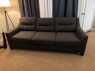 Gray Three-Seat Sofa
