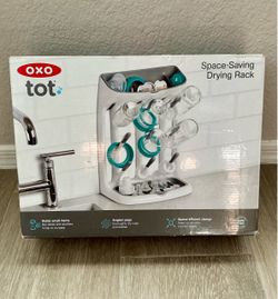 NEW OXO Tot Space Saving Baby Bottle Drying Rack