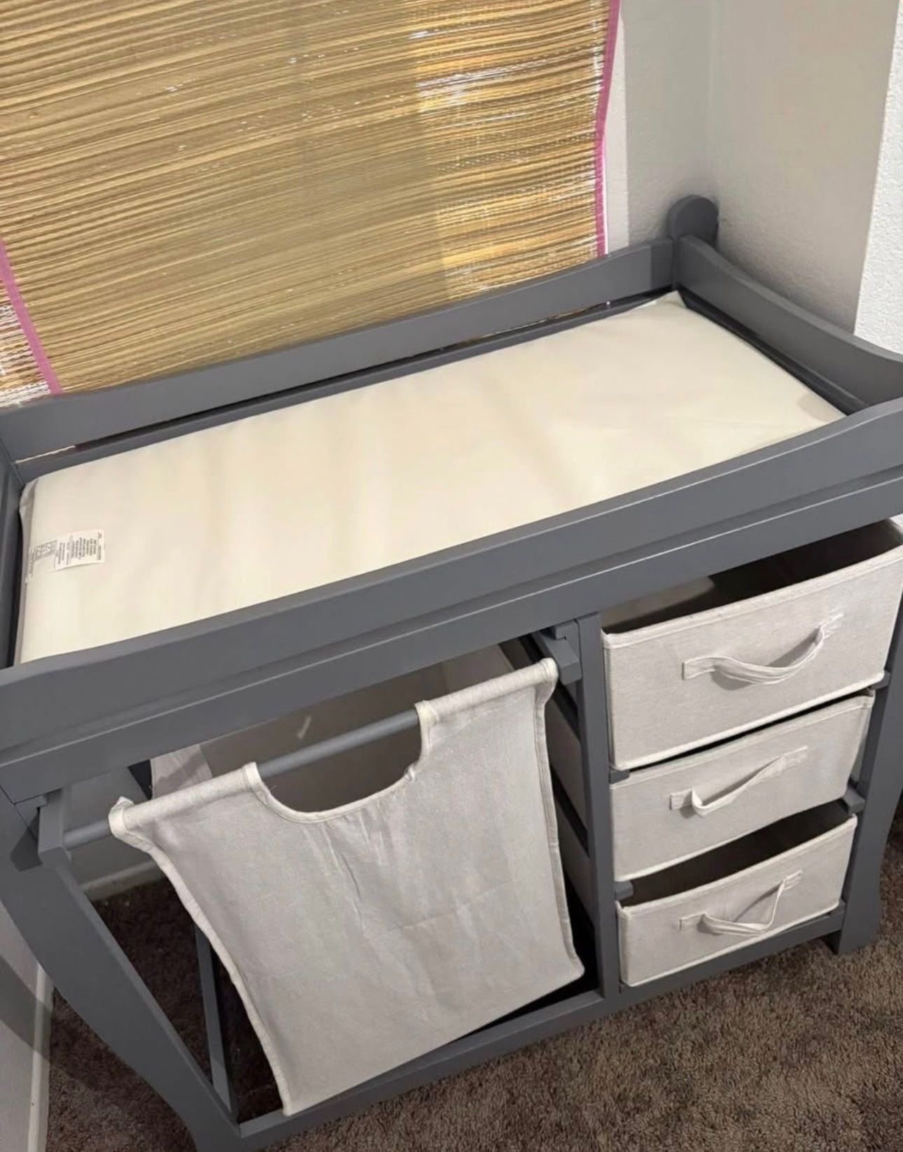 Changing table with storage